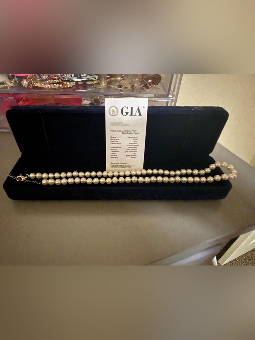Cultured Pearl Necklace Strand - White Pearls by